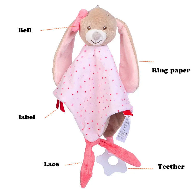 Stuffed Animal Bunny Rabbit Security Infant Snuggler IN USA.