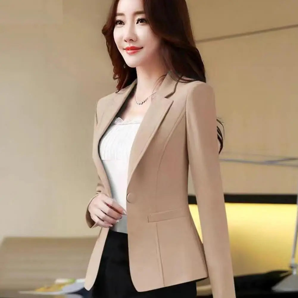 Slim Fit Korean Suit Coat Women Blazer Streetwear in USA