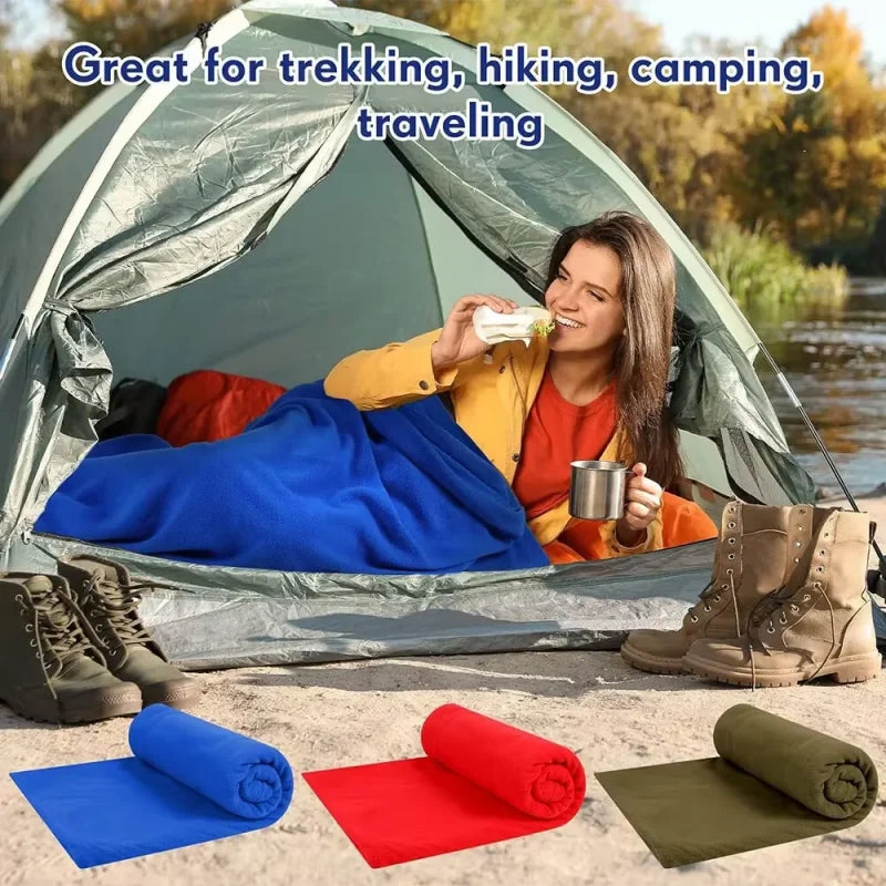 Portable Ultra-light Polar Fleece Sleeping Bag Outdoor in USA