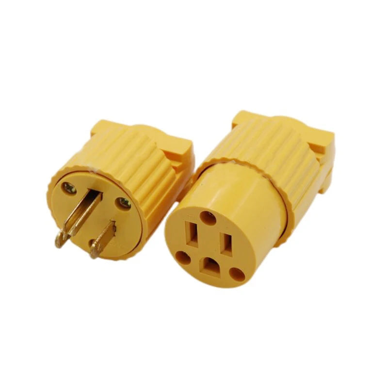 American 15A NEMA 5-15P 6-15P US Industry Waterproof Wiring Plug Conne