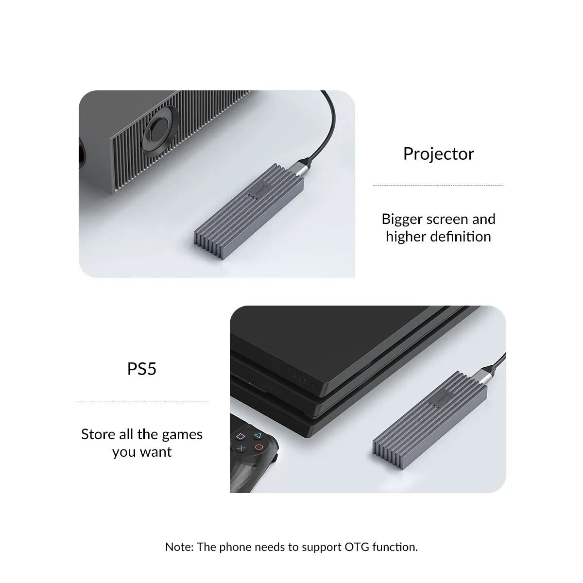 ORICO Upgraded Aluminum M.2 NVMe SSD Enclosure 10Gbps PCIe in USA.