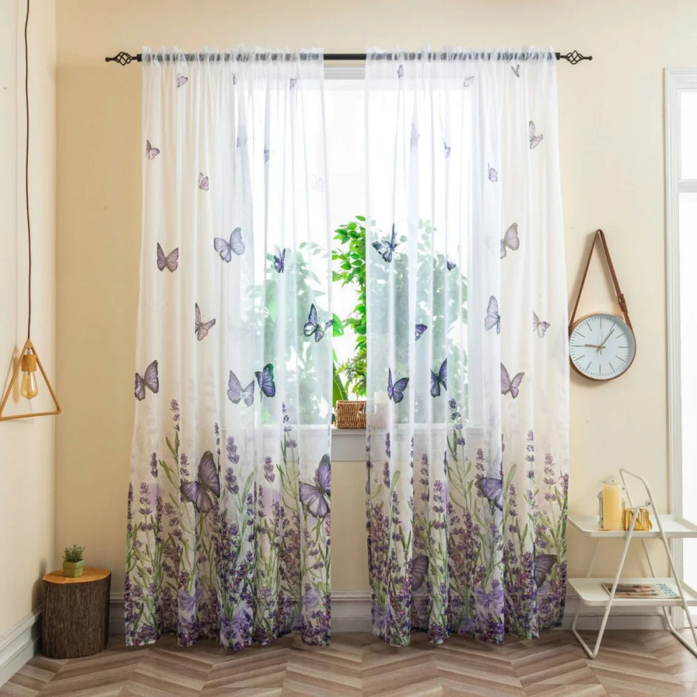 Butterfly Blackout Curtain Panels Modern Butterflies Digital in USA