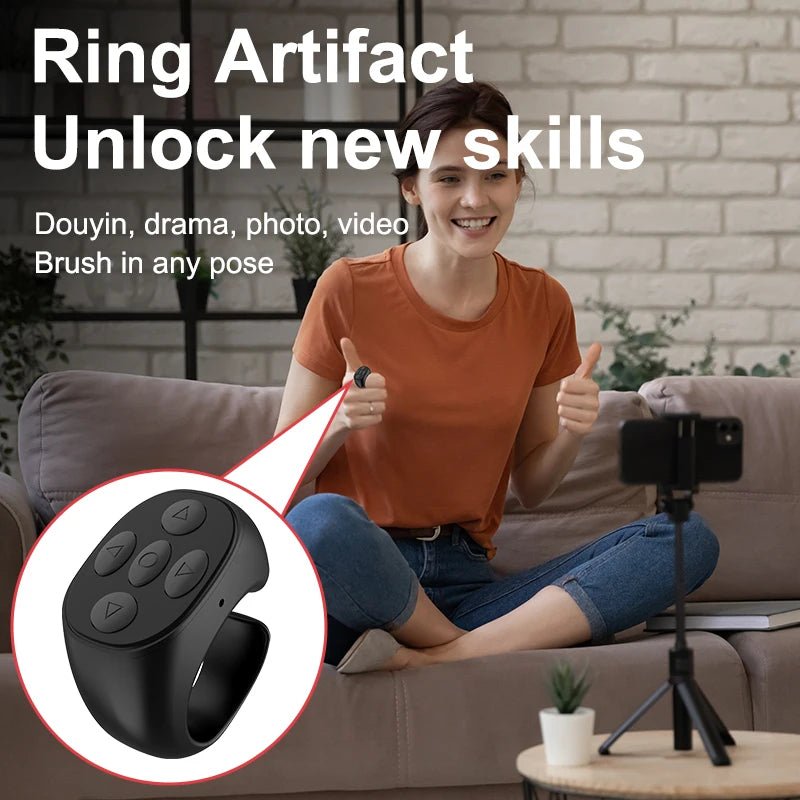 TikTok Ring Bluetooth Remote Control Fingertip in USA