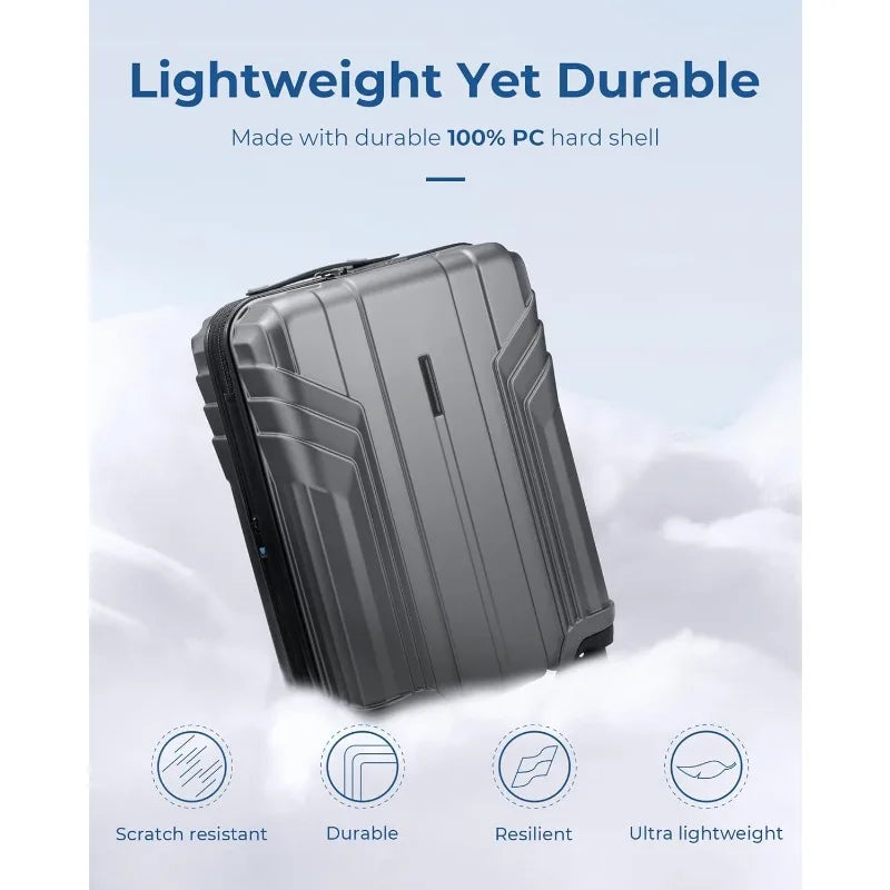 Expandable Carry Luggage Airline Approved Lightweight in USA