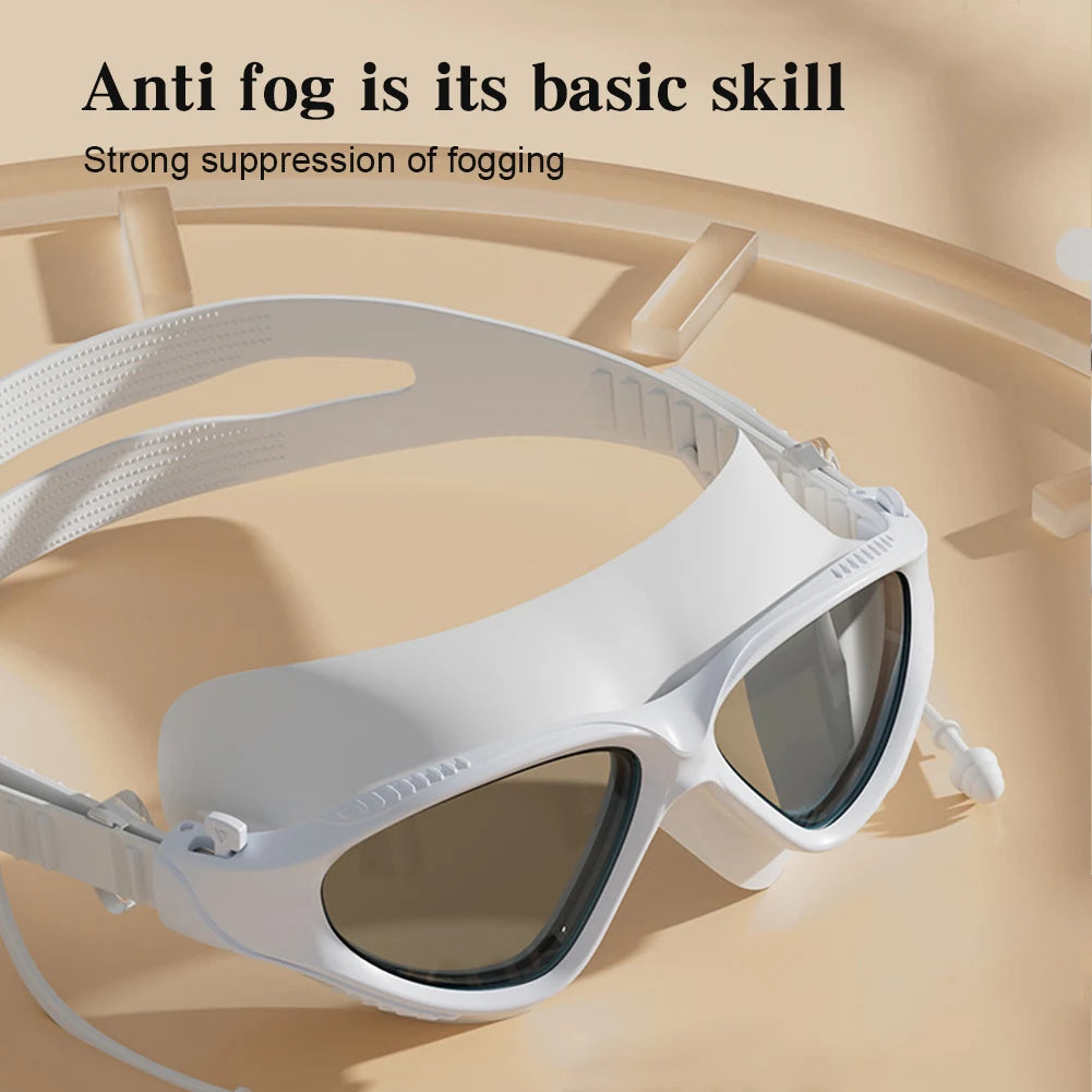 Swimming Goggles HD Waterproof Anti Fog Silicon Swimming Cap in USA