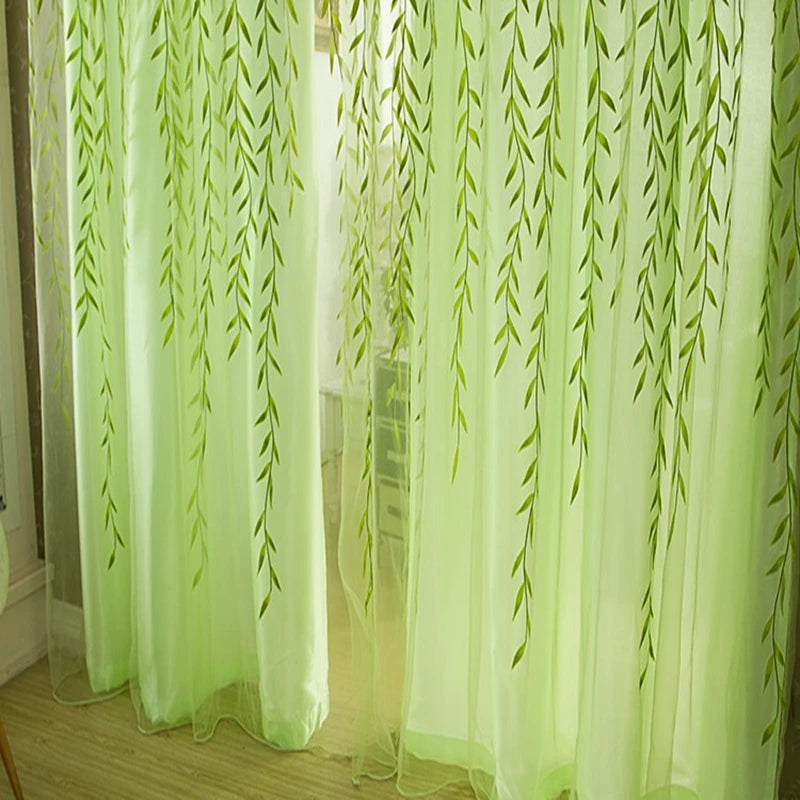 Voile Solid Sheer Gordijnen Window Curtains Living Room in USA