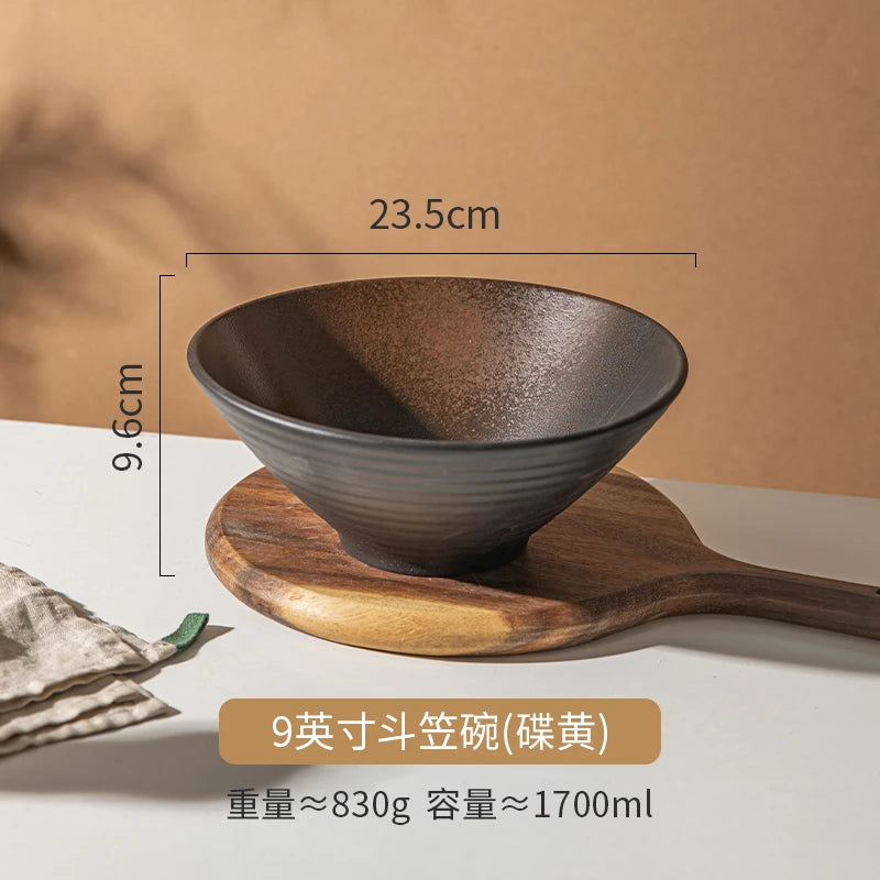 Ceramic Lamian Noodles Bowl Set Home Kitchen with Tableware in USA.