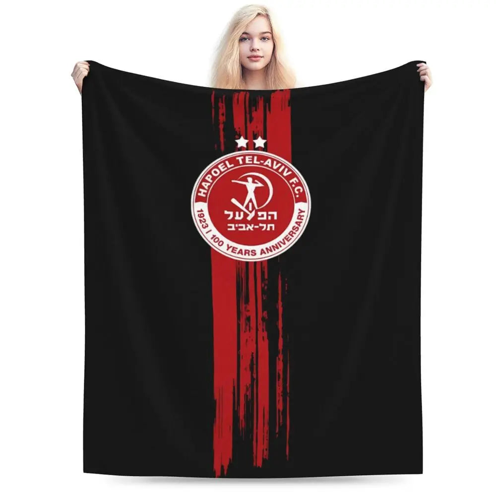 Hapoel Aviv Flannel Throw Blanket Warm Bed Blanket in USA.