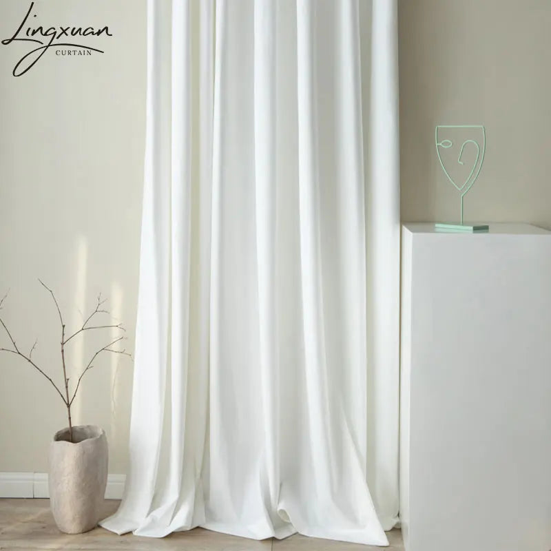 White Blackout Curtains