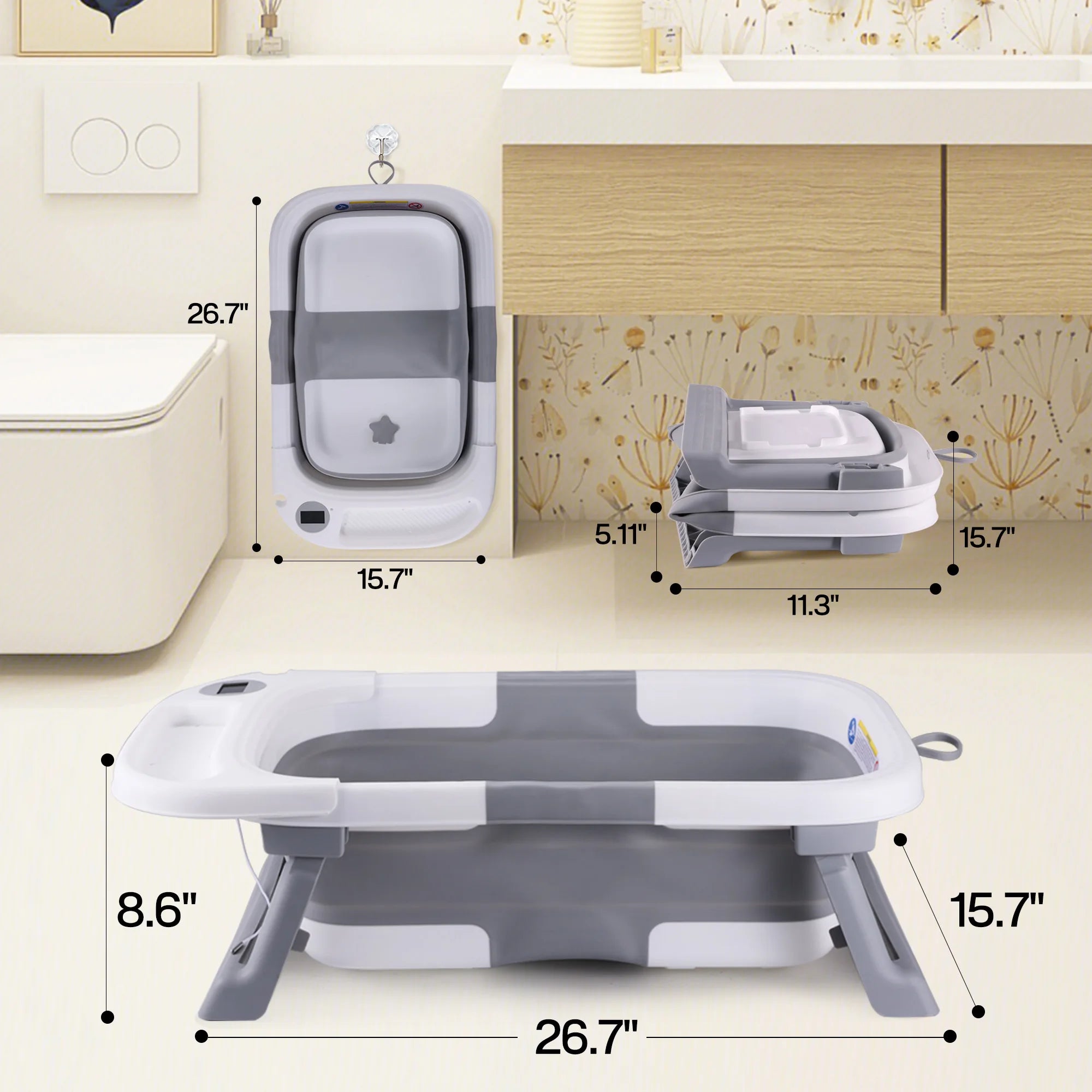 Baby Bathtub Newborn to Toddler Portable in USA