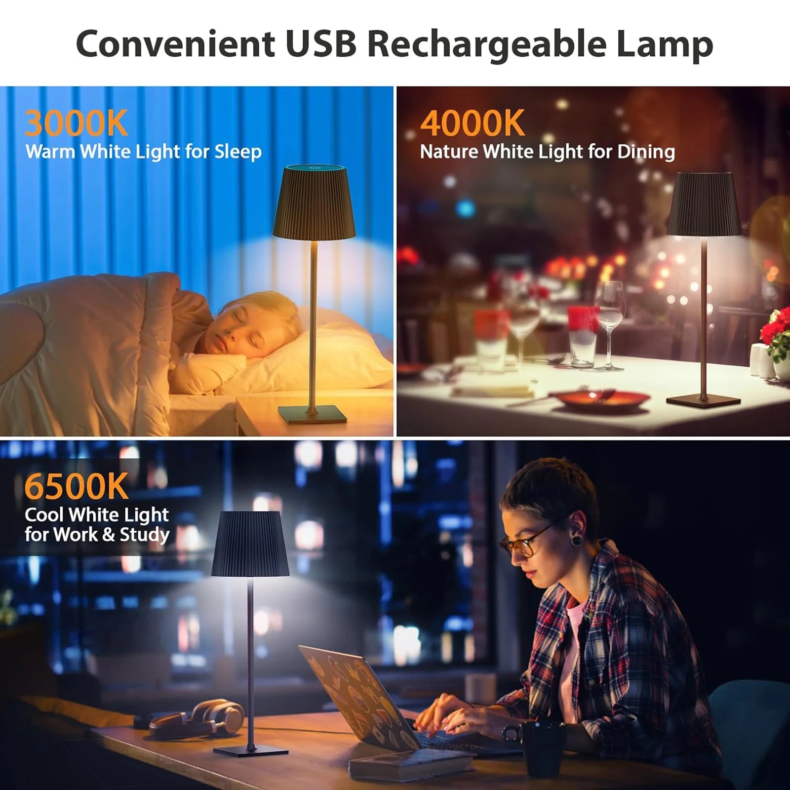 Packs LED Table Lamp Modern LED Desk Lamp Touch Control in USA.