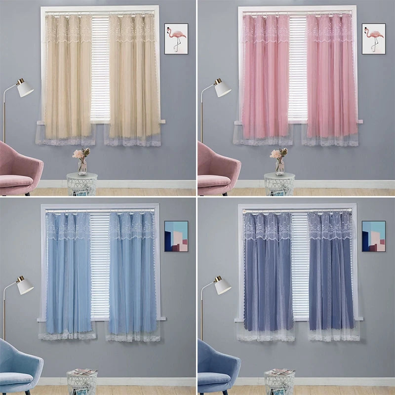 Ins Lace Curtains Window Hanging Curtains Living Room Bedroom in USA.