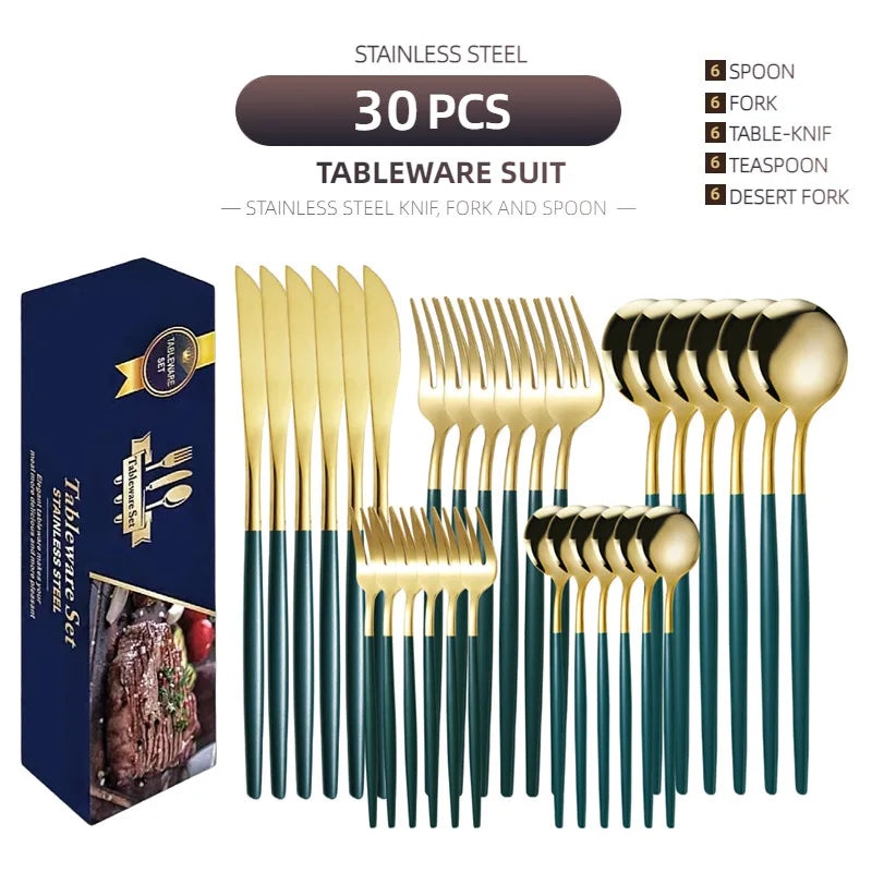 Silverware Set Stainless Steel Food Grade Mirror Polish in USA.