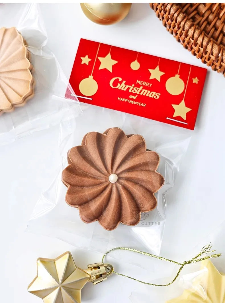 Chocolate Sandwich Cookies Flowers Cookie Cutter Biscuit in USA