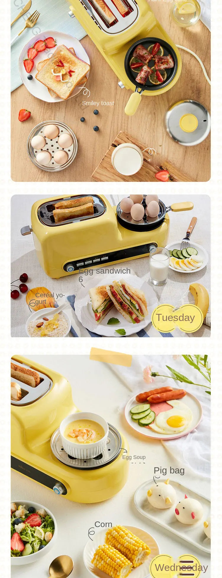 Household Sandwich Breakfast Maker Machine Toast Home in USA.