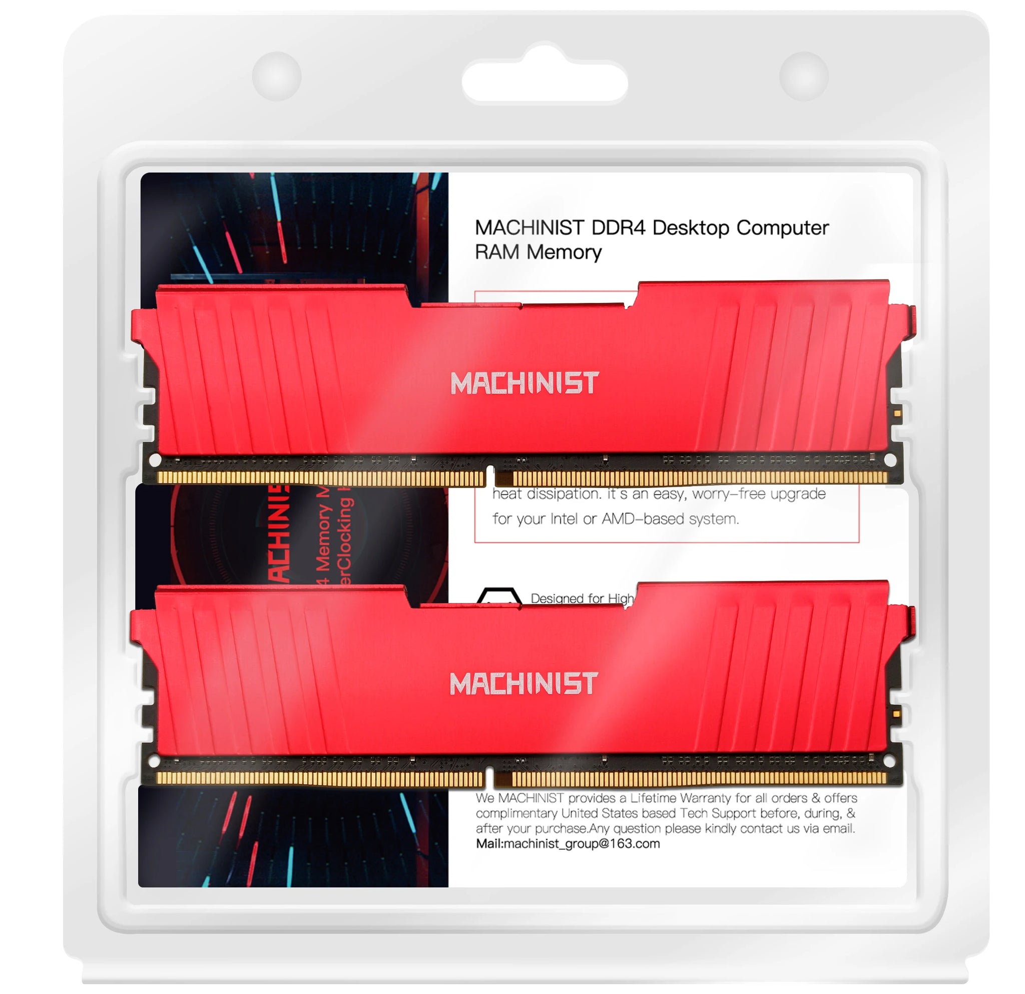 MACHINIST DDR4 RAM 8GB 16GB 2133HMz 2666HMz 3200mhz Desktop Memory wit