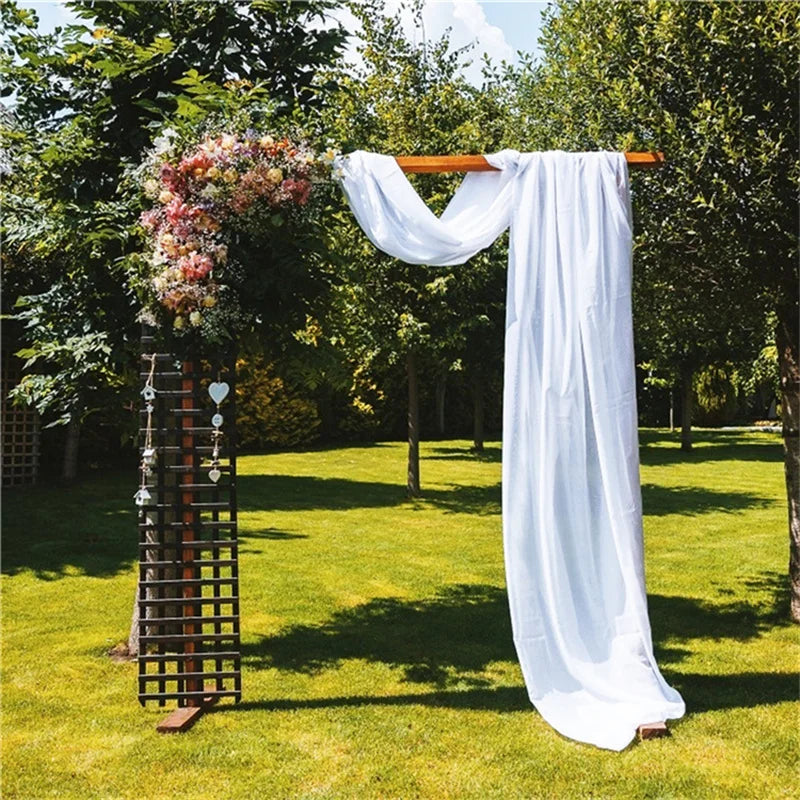 White Wedding Arch Draping Fabric Chiffon Fabric Drape in USA