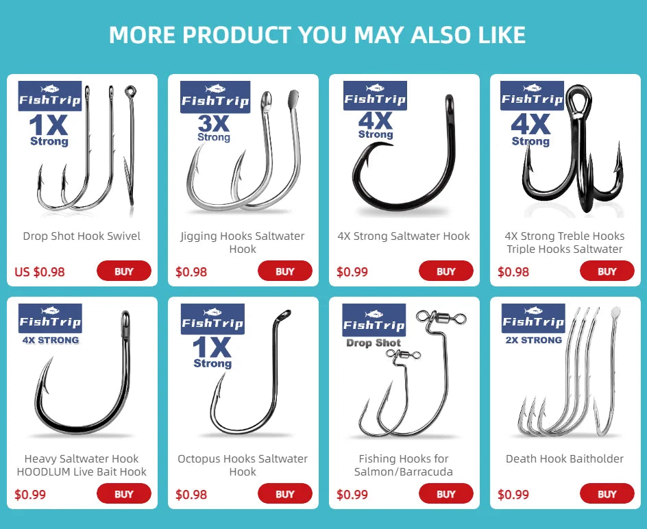 Strong Treble Hooks Triple Hooks Saltwater High Strength in USA