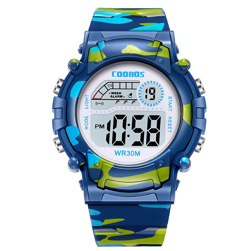 Kids Electronic Watches Color Luminous Dial Life Waterproof in USA