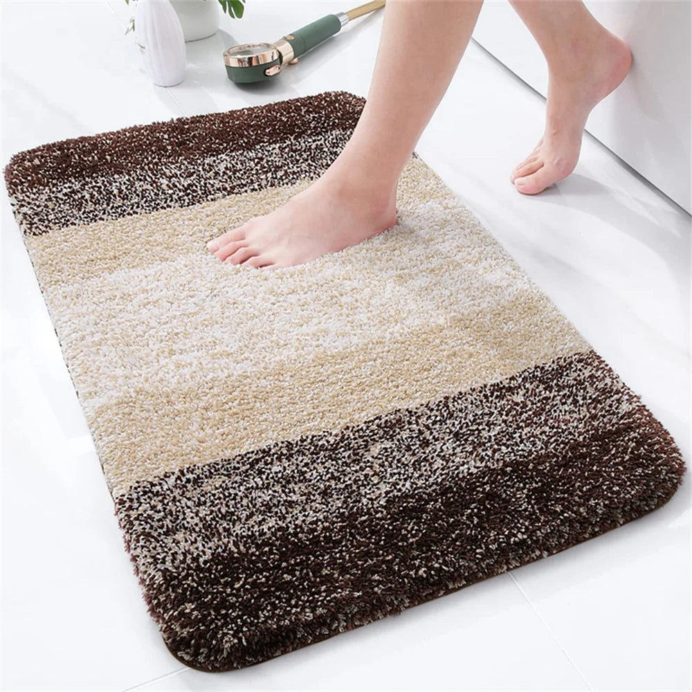 Olanly Soft Bathroom Plush Rug Absorbent Quick Dry Bath Mat