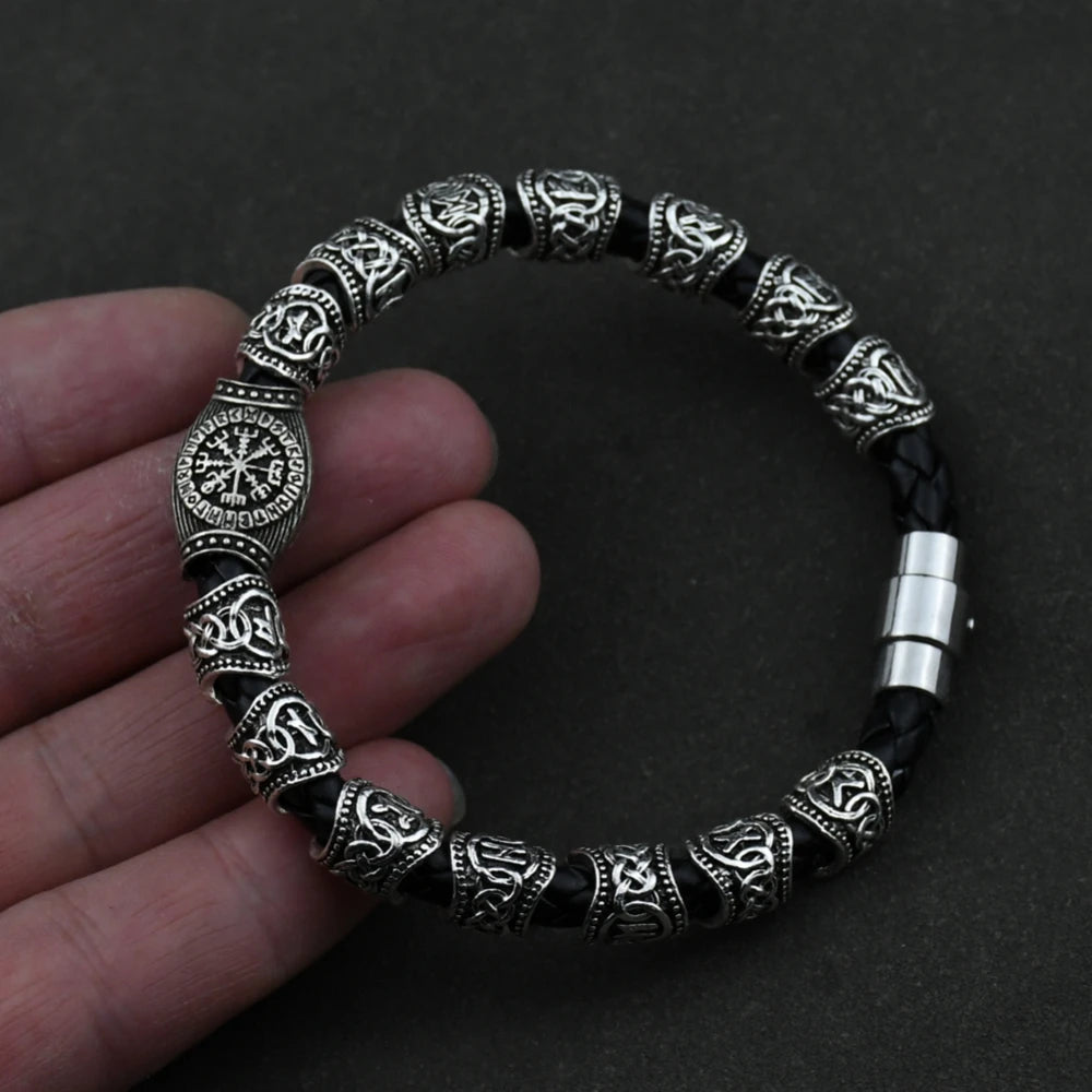 Norse Runic Runes Beads Charm Vikings Accessories Womens Mens in USA