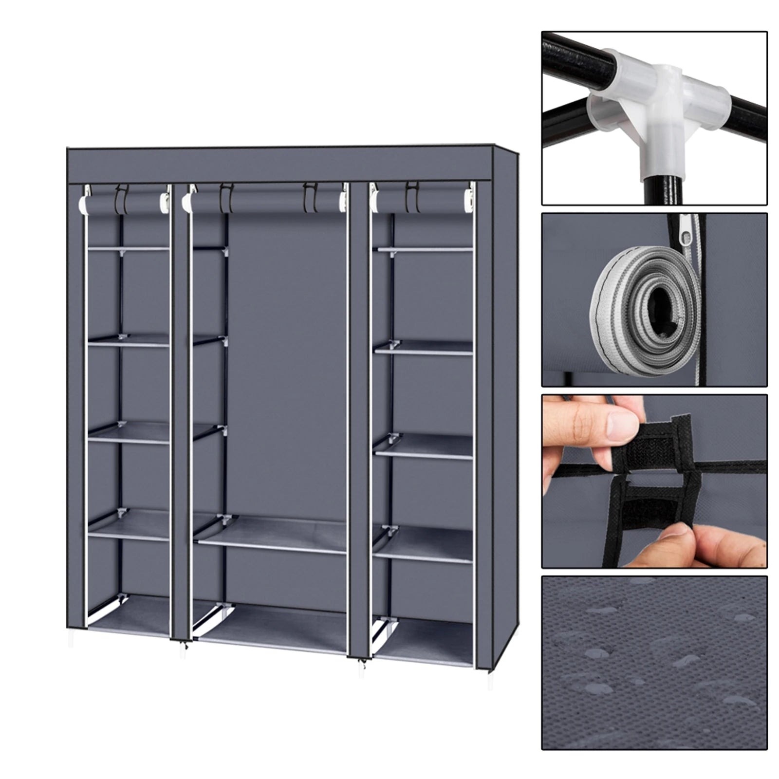 Portable Clothes Closet Wardrobe Storage Organizer in USA.