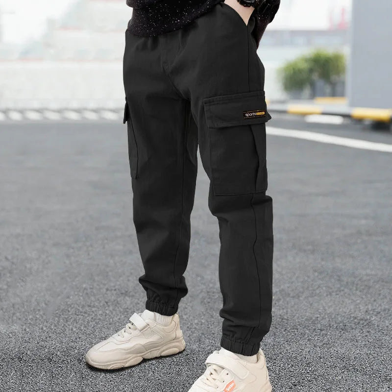 New Spring Autumn Boys Pants Casual Long Style Trousers in USA