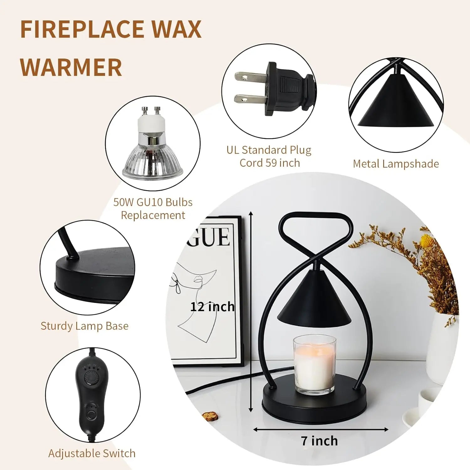 Nordic Creative Styling Aromatherapy Wax Melting Lamp