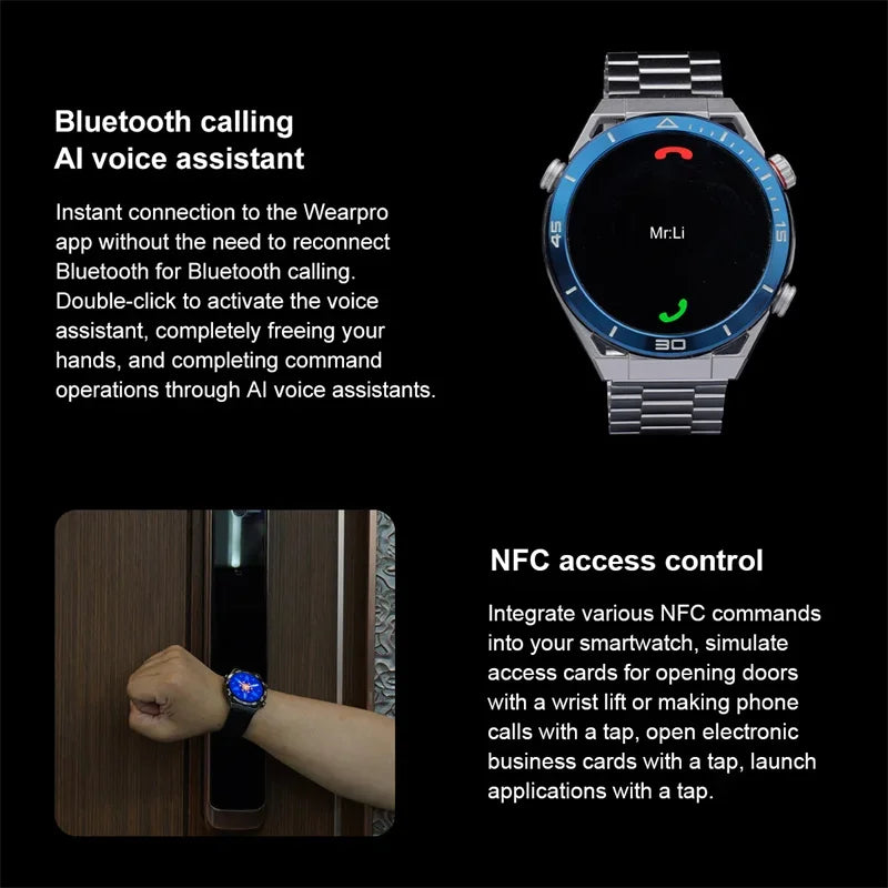 GPS Tracker Smartwatch Men NFC Bluetooth Call IN USA.