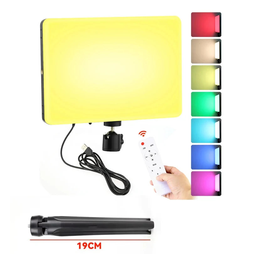 RGB LED Photography Video Light Panel Lighting Photo Studio in USA.