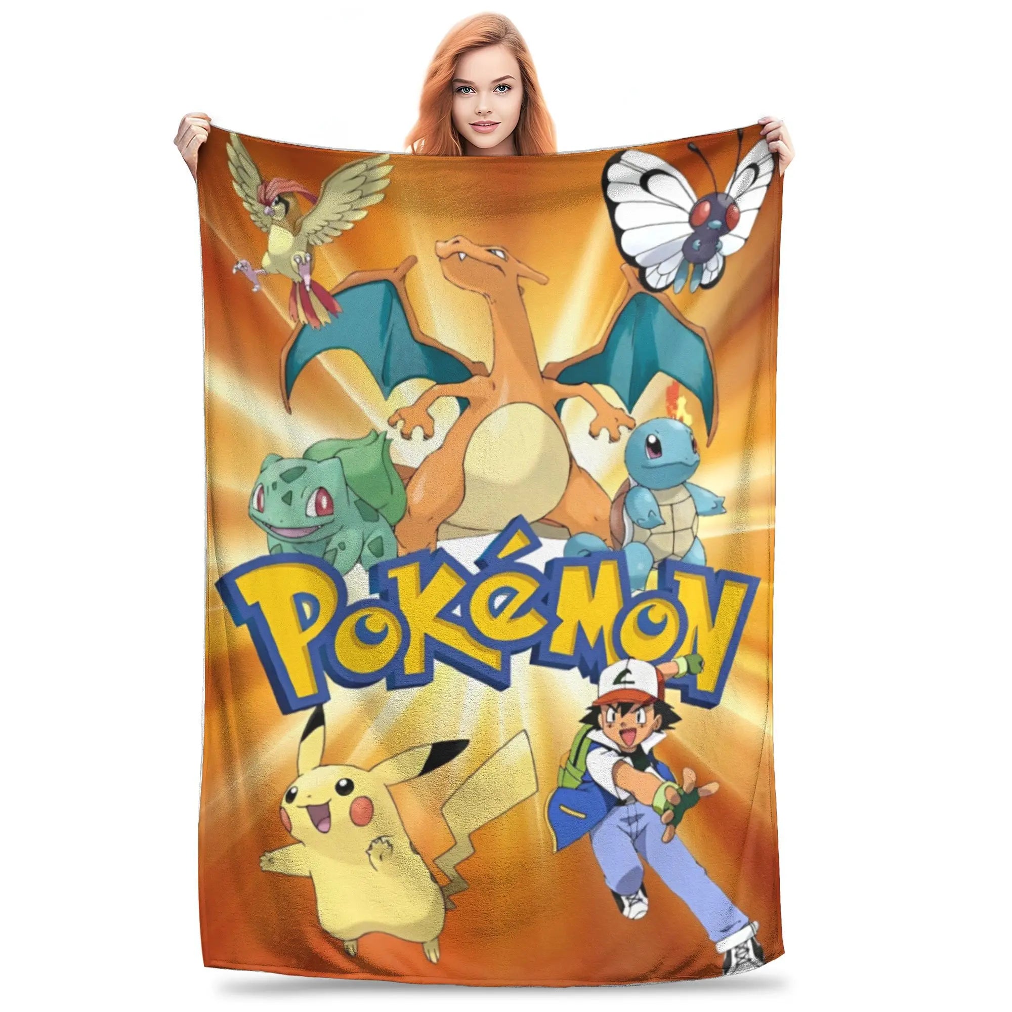 Pokemon Characters Pikachu Blanket Multiple Sizes in USA.