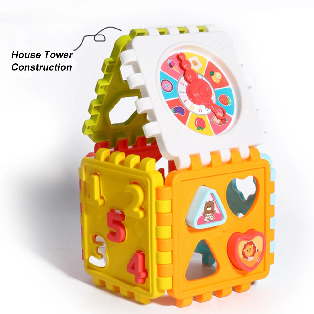 Toddler Activity Cube Box Shape Number Sorting Toys in USA