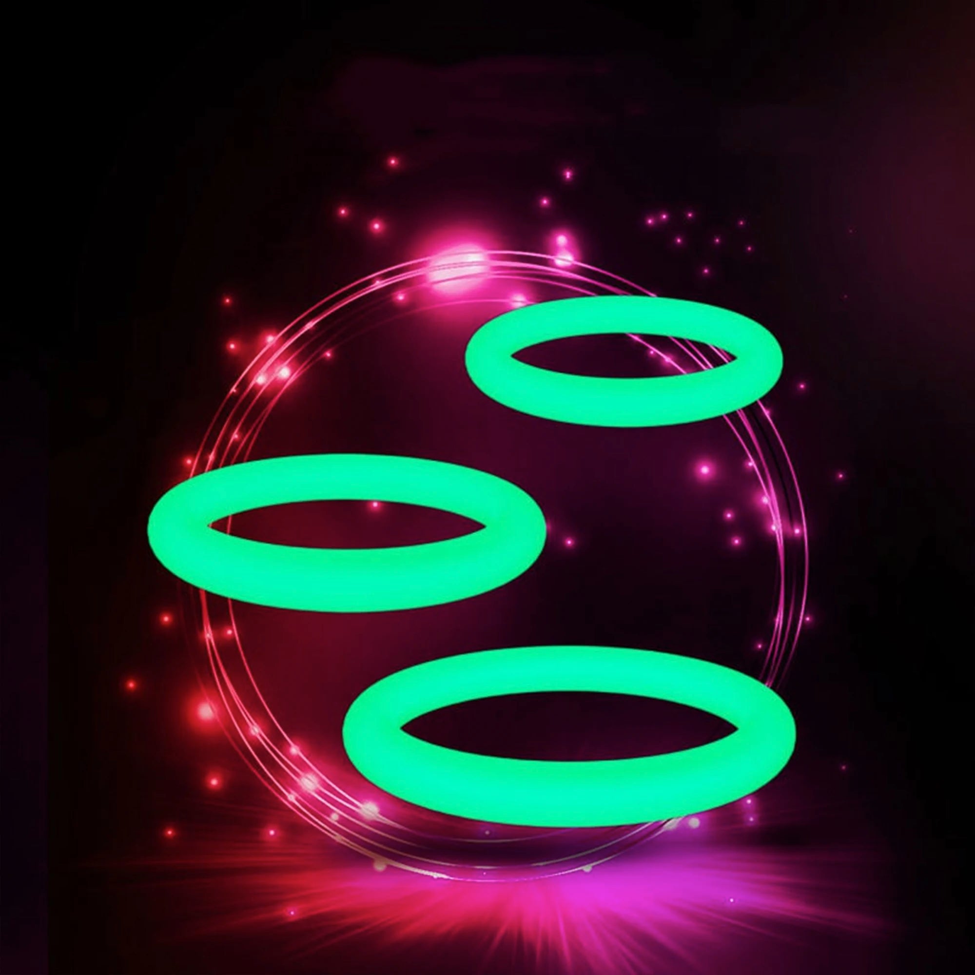 Male Luminous Penis Rings Smooth Silicone Delay in USA