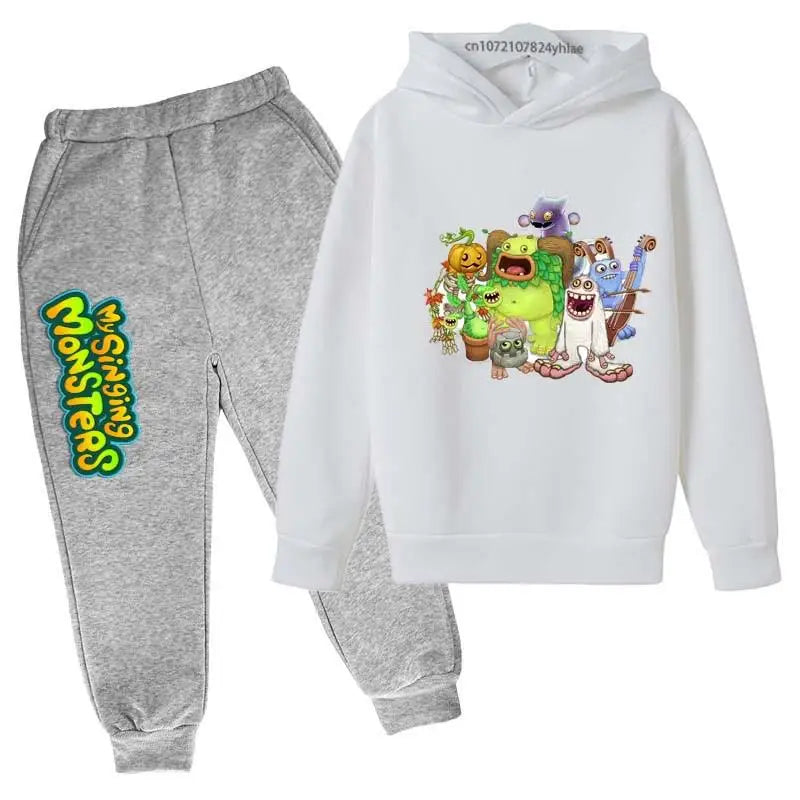 My Singing Monsters Kids Spring Autumn Cute Casual Hoodie+Pants in USA