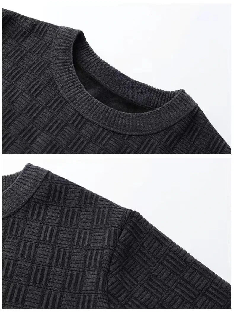 Men's Cashmere Sweater O-Neck Pullovers Knit Large Size in USA