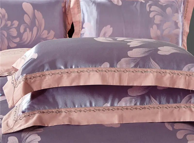 Bedding Sets Floral Grey Pink Comfort Duvet Pillowcase Flat Bed