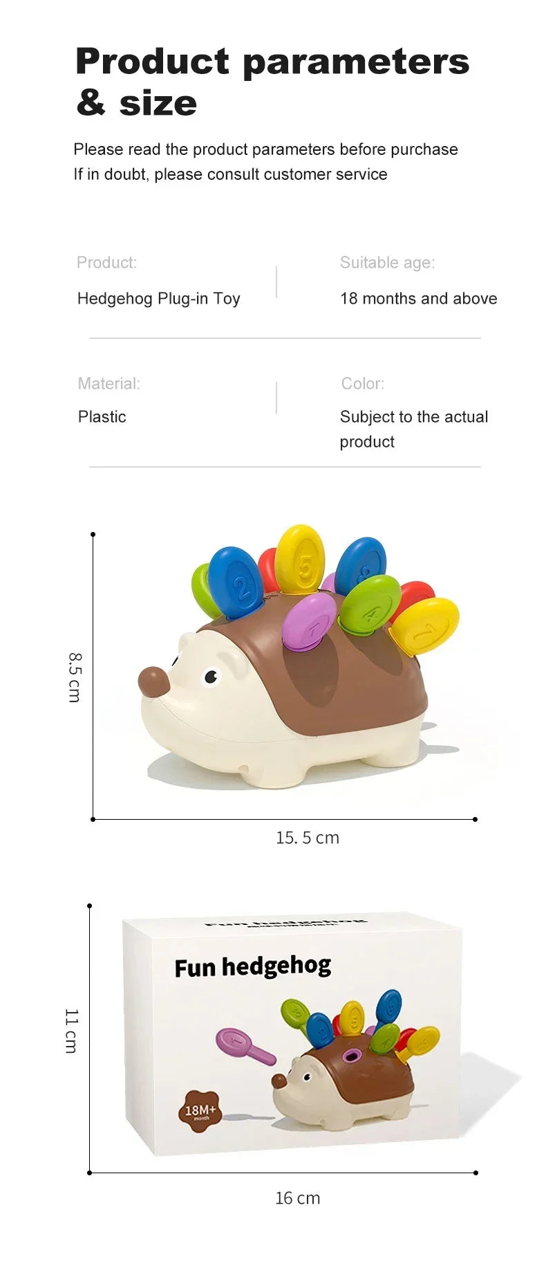 Hedgehog Montessori Educational Toy Fine Motor Toys Toddlers in USA