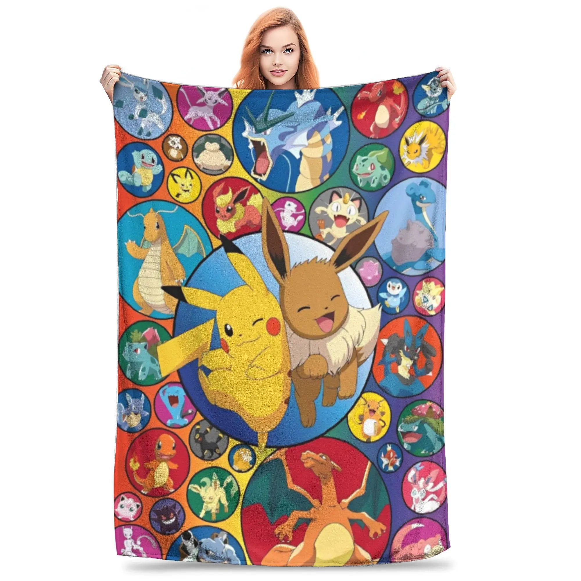 Pokemon Characters Pikachu Blanket Multiple Sizes in USA.