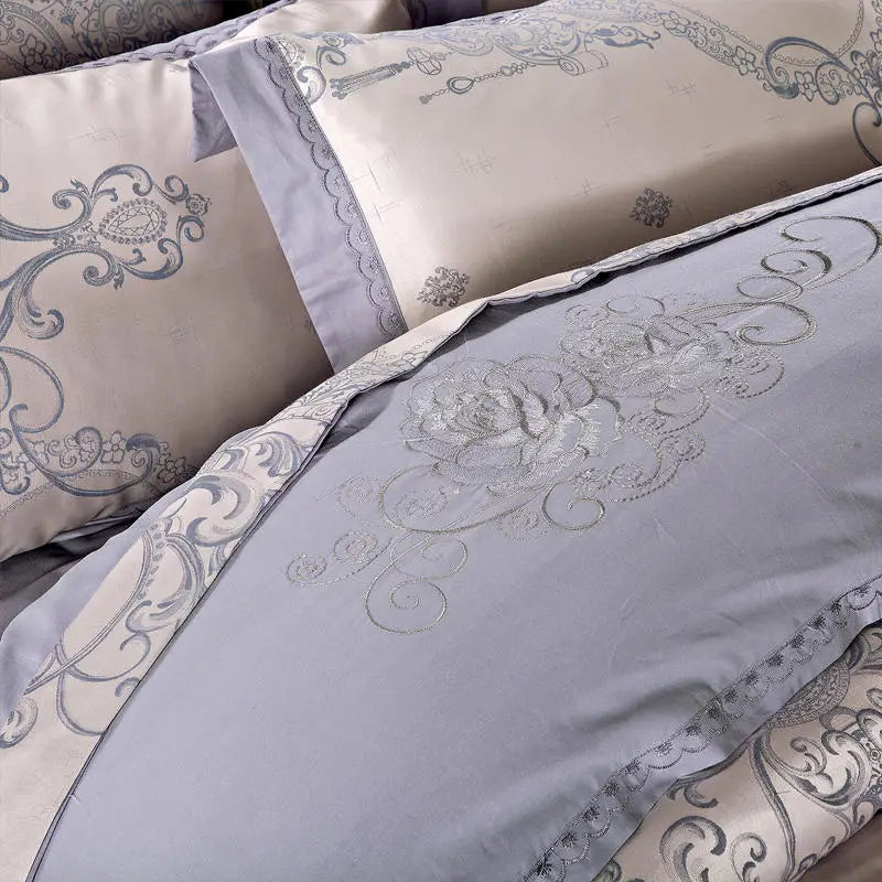 Bedding Sets Floral Grey Pink Comfort Duvet Pillowcase Flat Bed