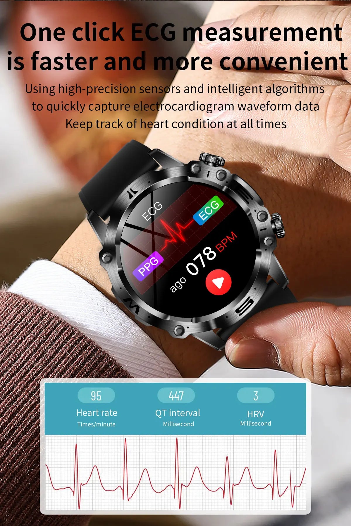 Bluetooth Call Smart Watch Men Health Blood Pressure IN USA.