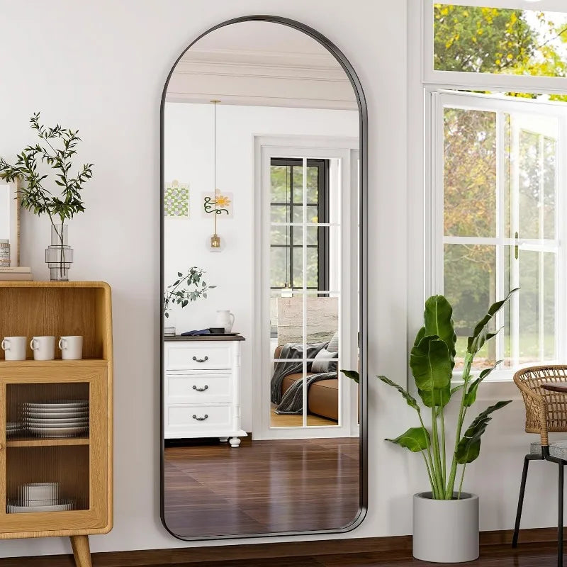 Arched Full Length Mirror - Wall Mounted Floor Mirror in USA.