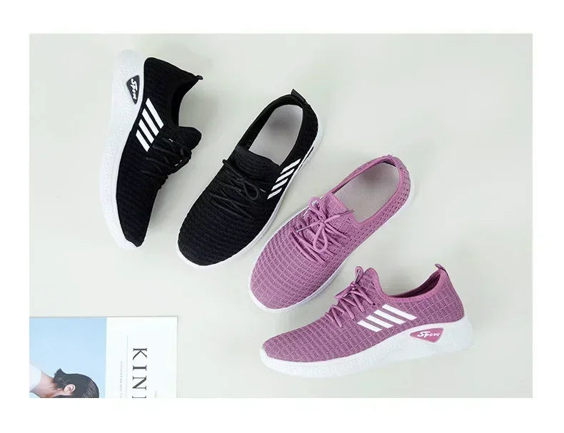 Fashionable Flying Woven Women's Running Shoes in USA