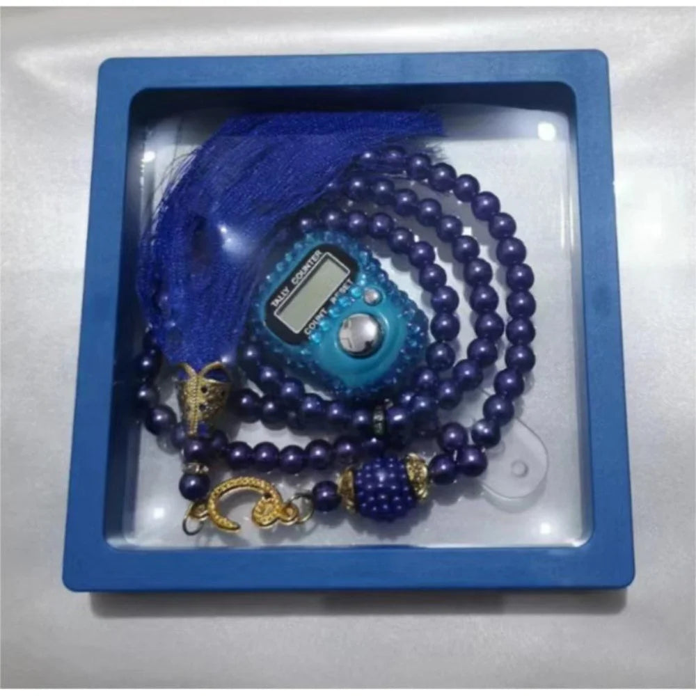 Prayer Set with Finger Counter,Tasbih Muslim Gift,Handmade in USA.