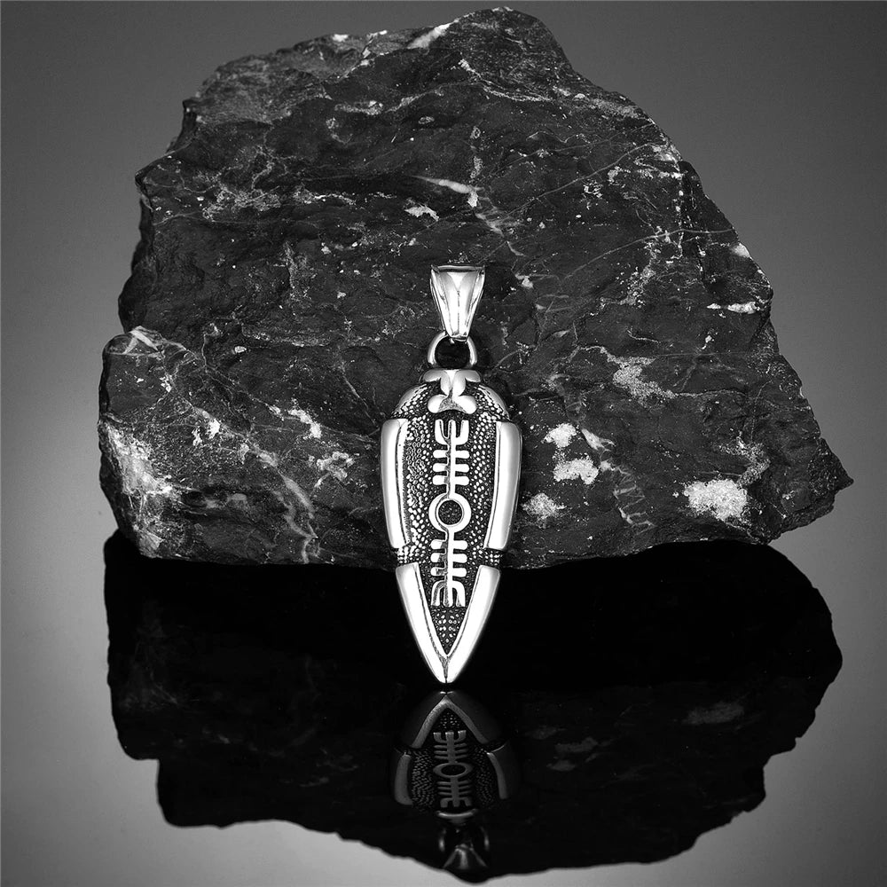 Men Stainless Steel Gungnir Pendant Viking Rune Valknut in USA