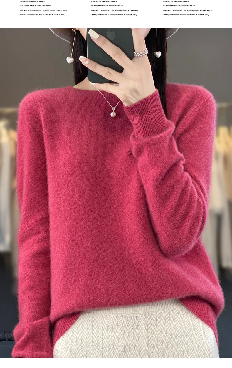 New cashmere sweater women's sweater autumn in USA