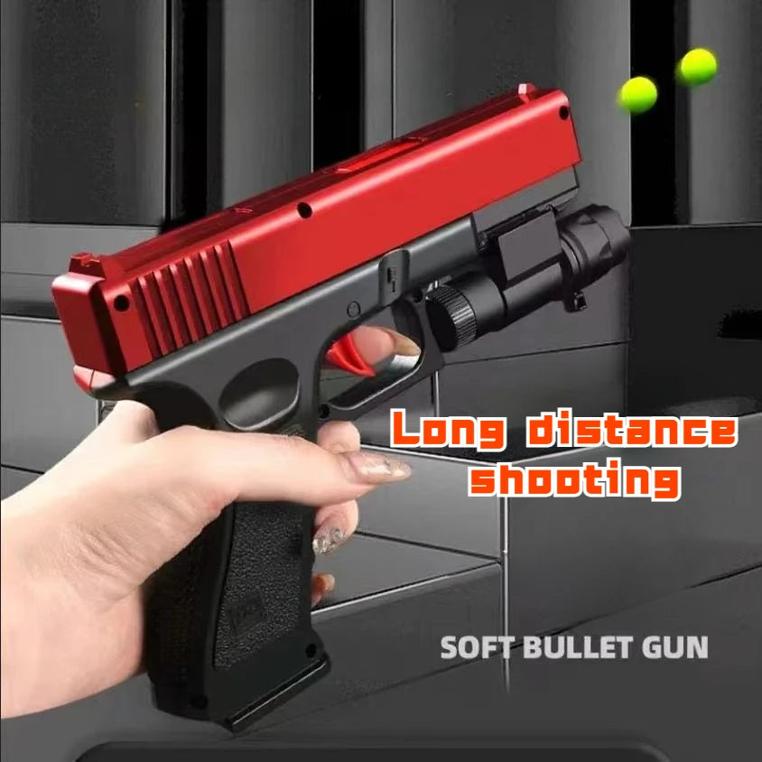 Soft Bullet Glock Toy Gun Manual Pistol Foam Ball in USA