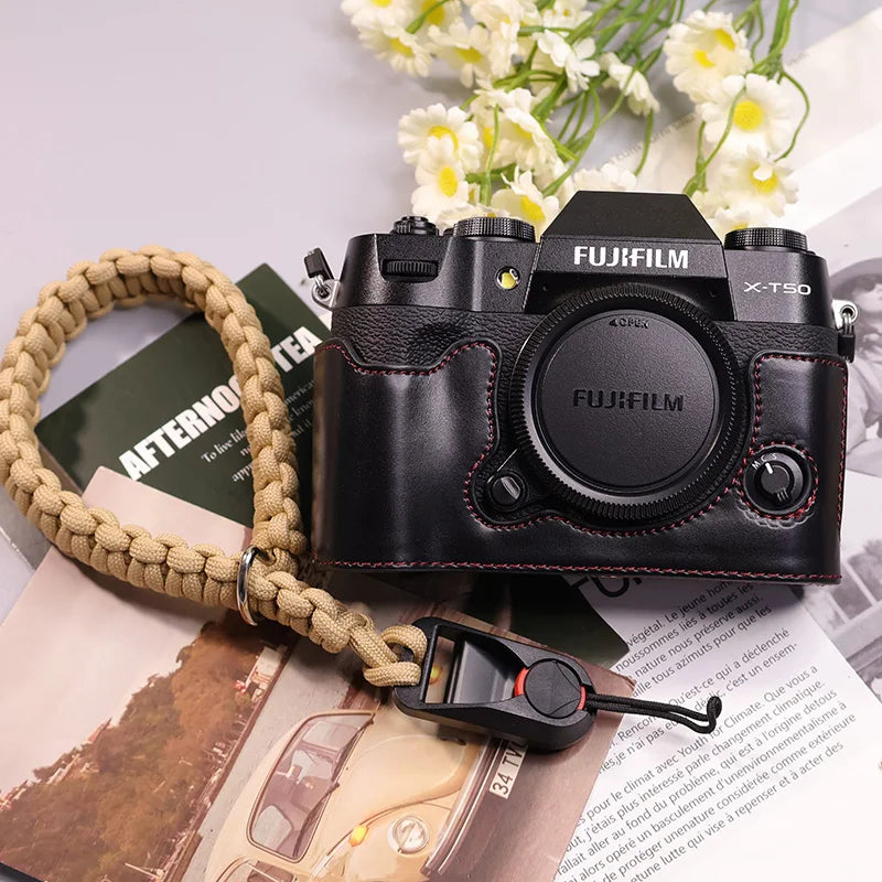 Suitable for Fuji X-T50 camera leather base micro single retro in USA.