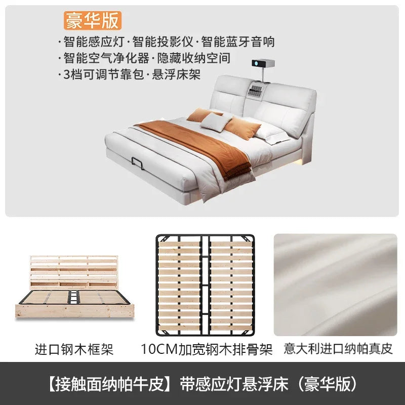 Modern Bed Frame Elegant Multifunctional Bed Comferter