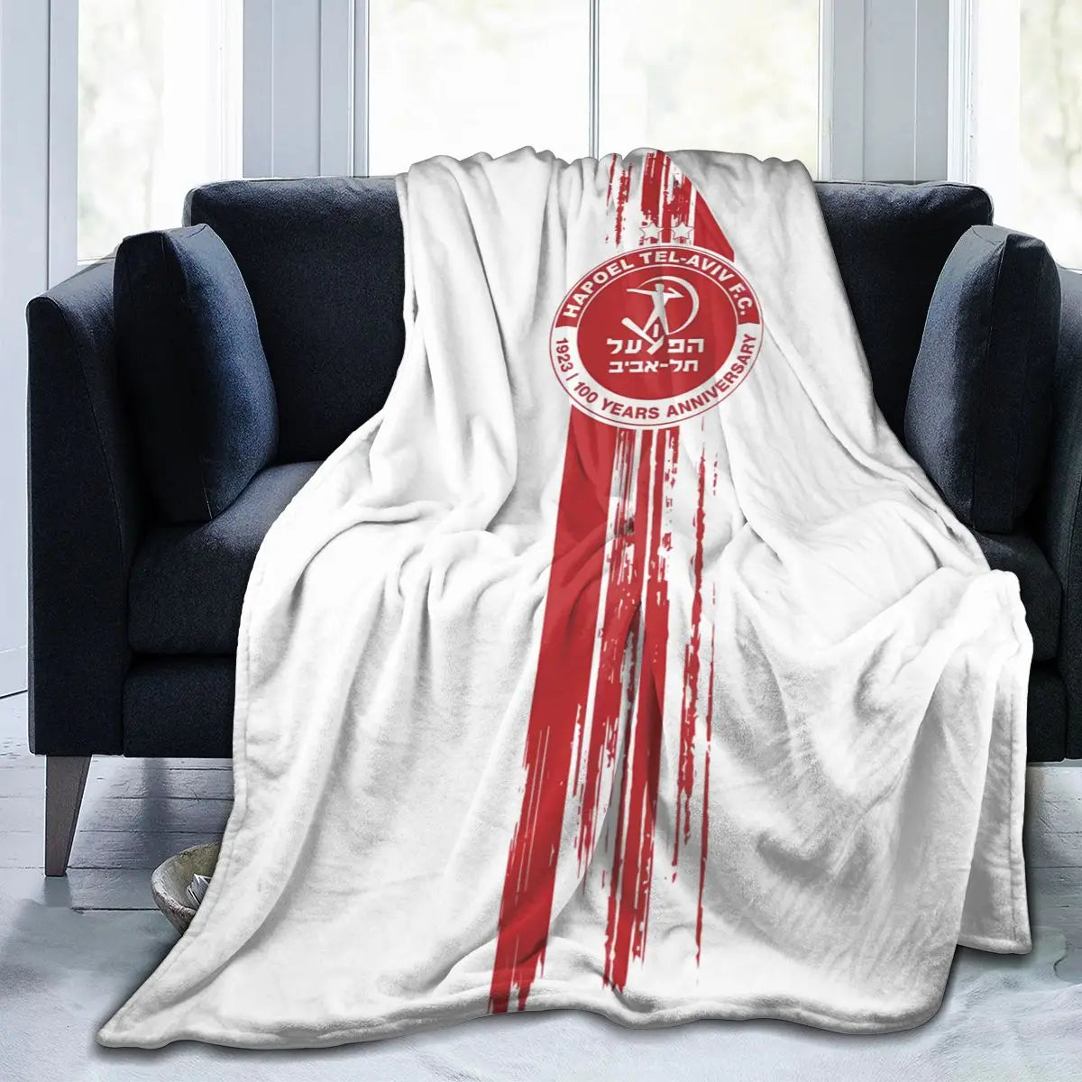 Hapoel Aviv Flannel Throw Blanket Warm Bed Blanket in USA.