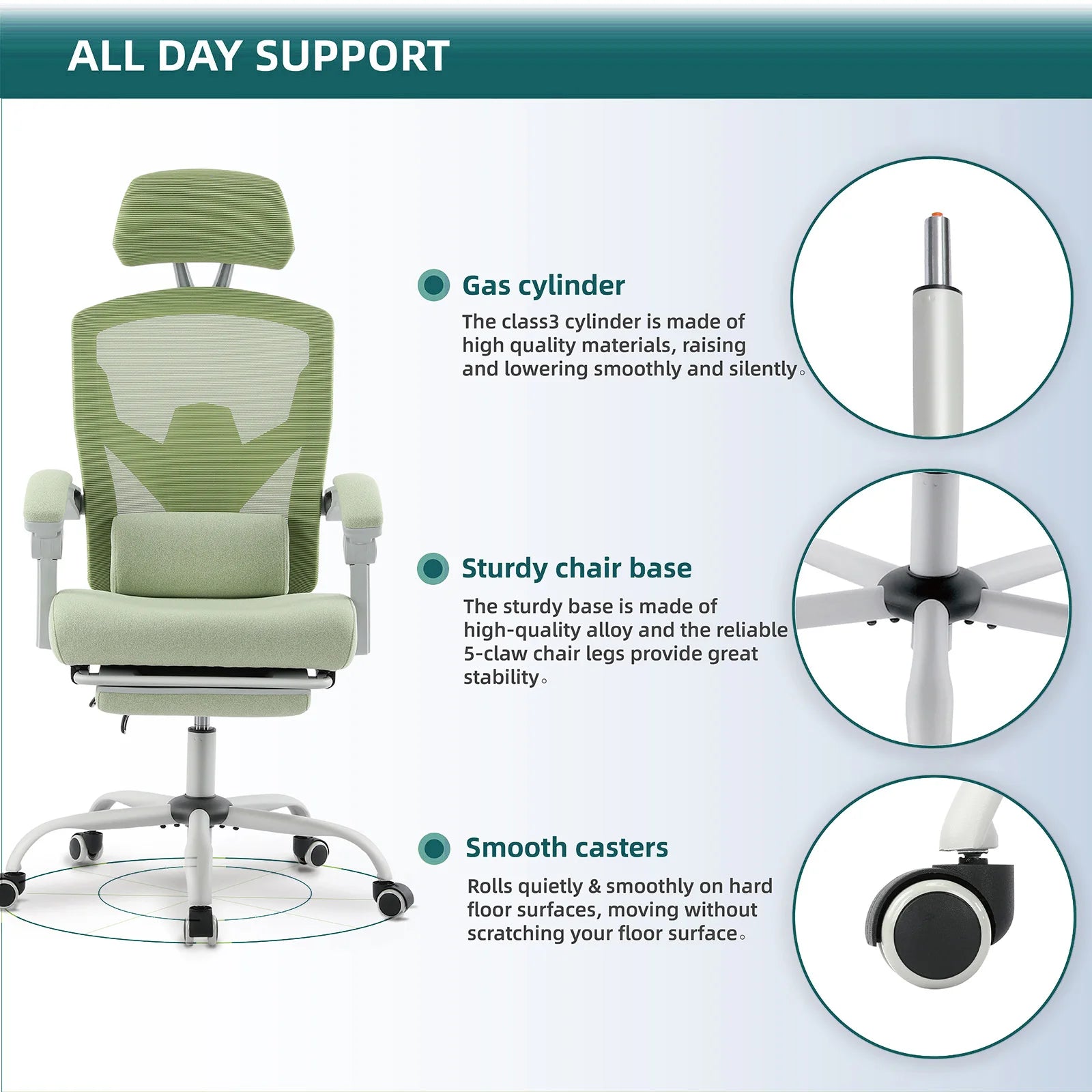 JHK Ergonomic Reclining High Back Mesh Office Chair IN USA.